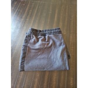 Express Men's Charcoal Elastic Tie Waist Jogger with Side‎ Stripe Size XL